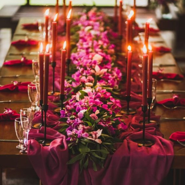 wedding color of the year 2023 - viva magenta