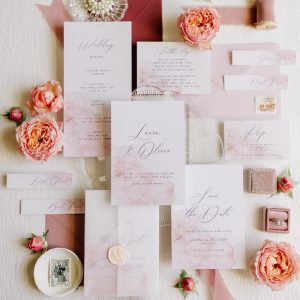 Svatební tiskoviny růžové
